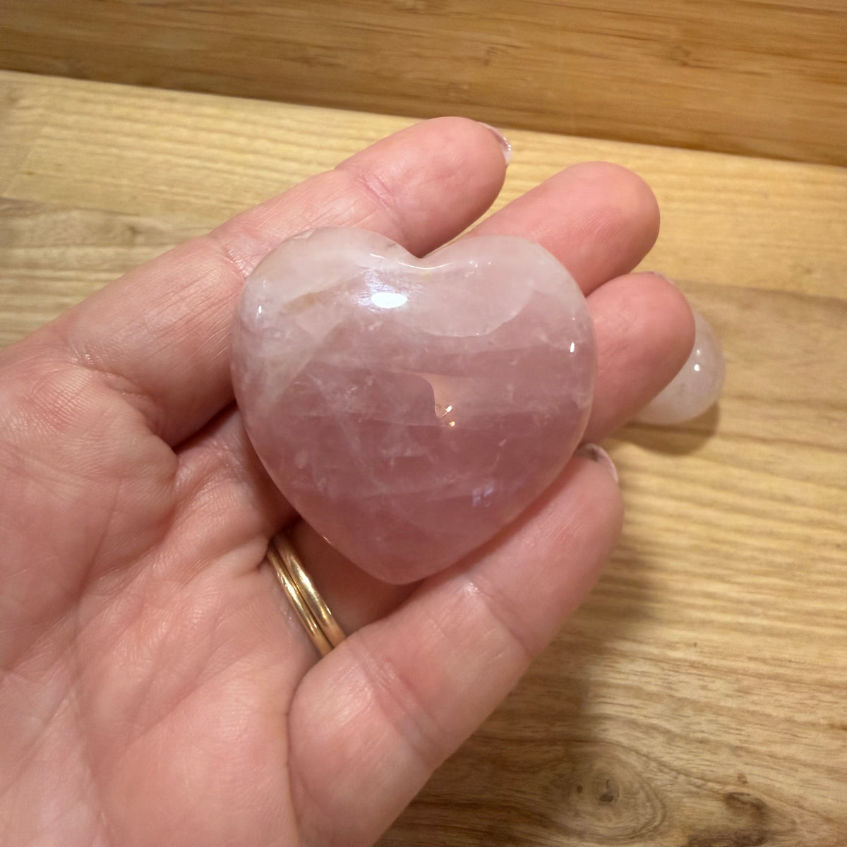 Madagascan Rose Quartz Hearts