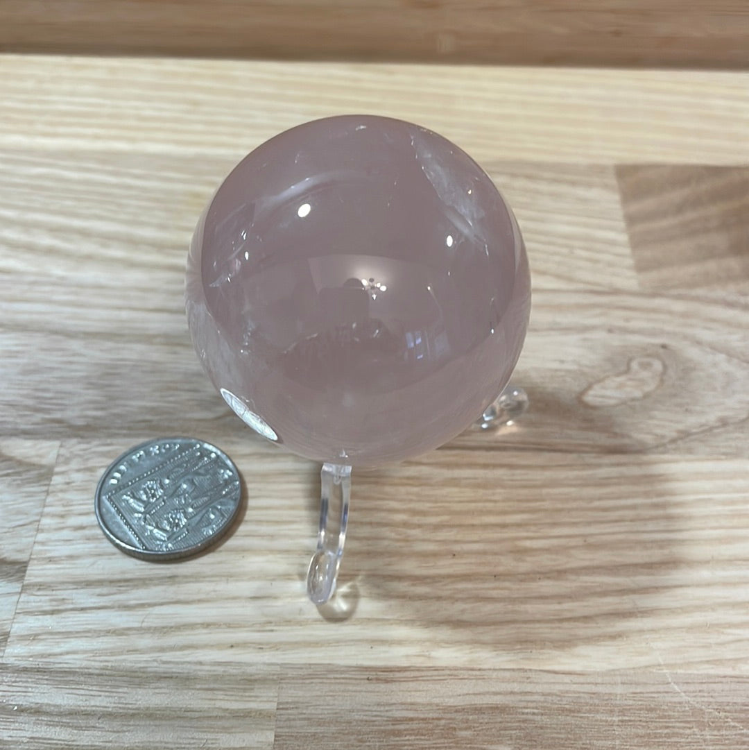 Rose Quartz Sphere 40mm and 50mm A Grade