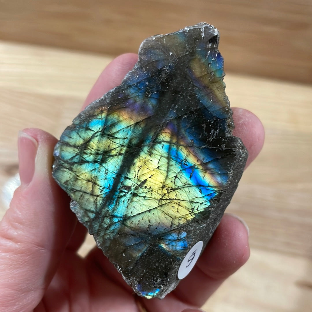Labradorite - Raw with polished front