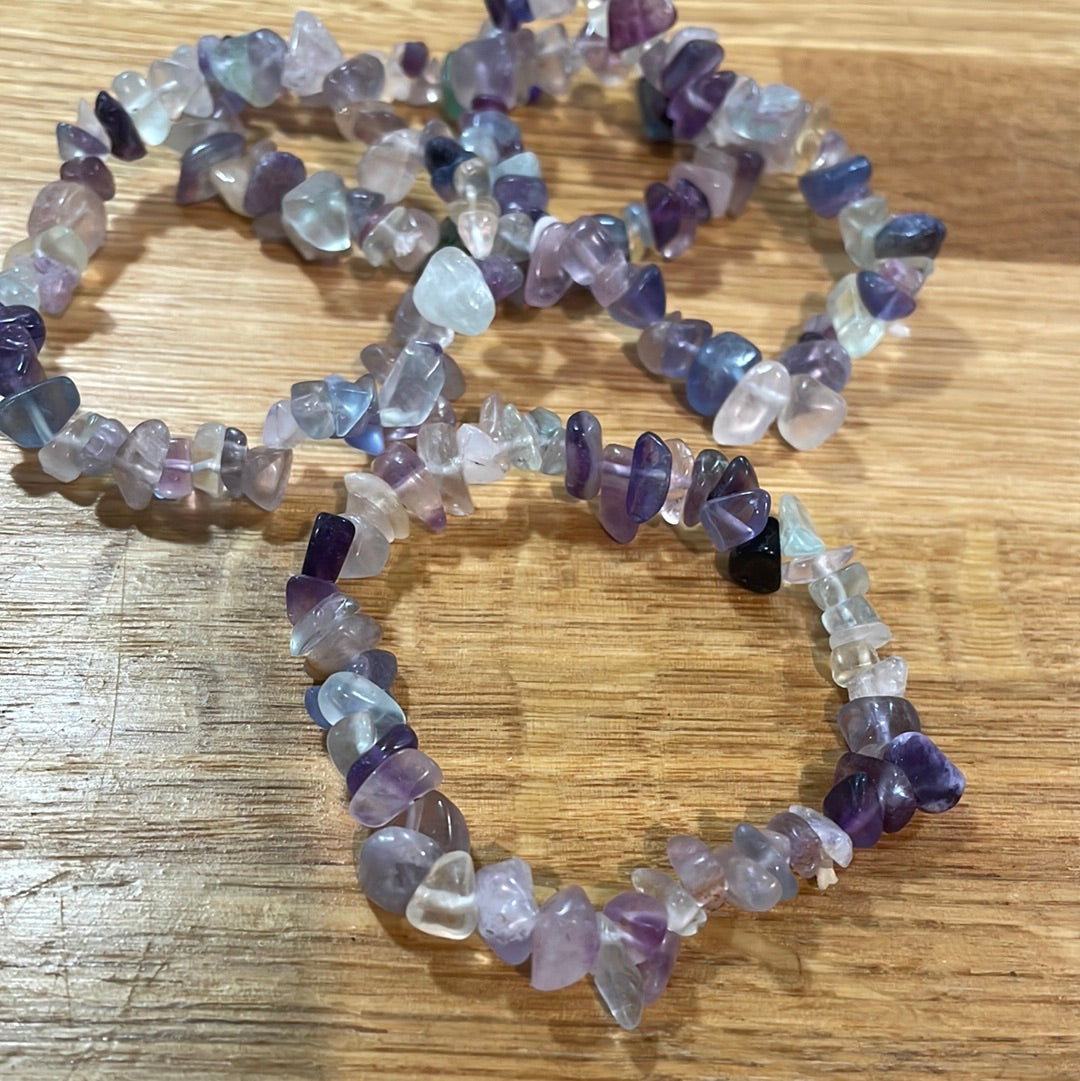 Fluorite Chip Bracelet