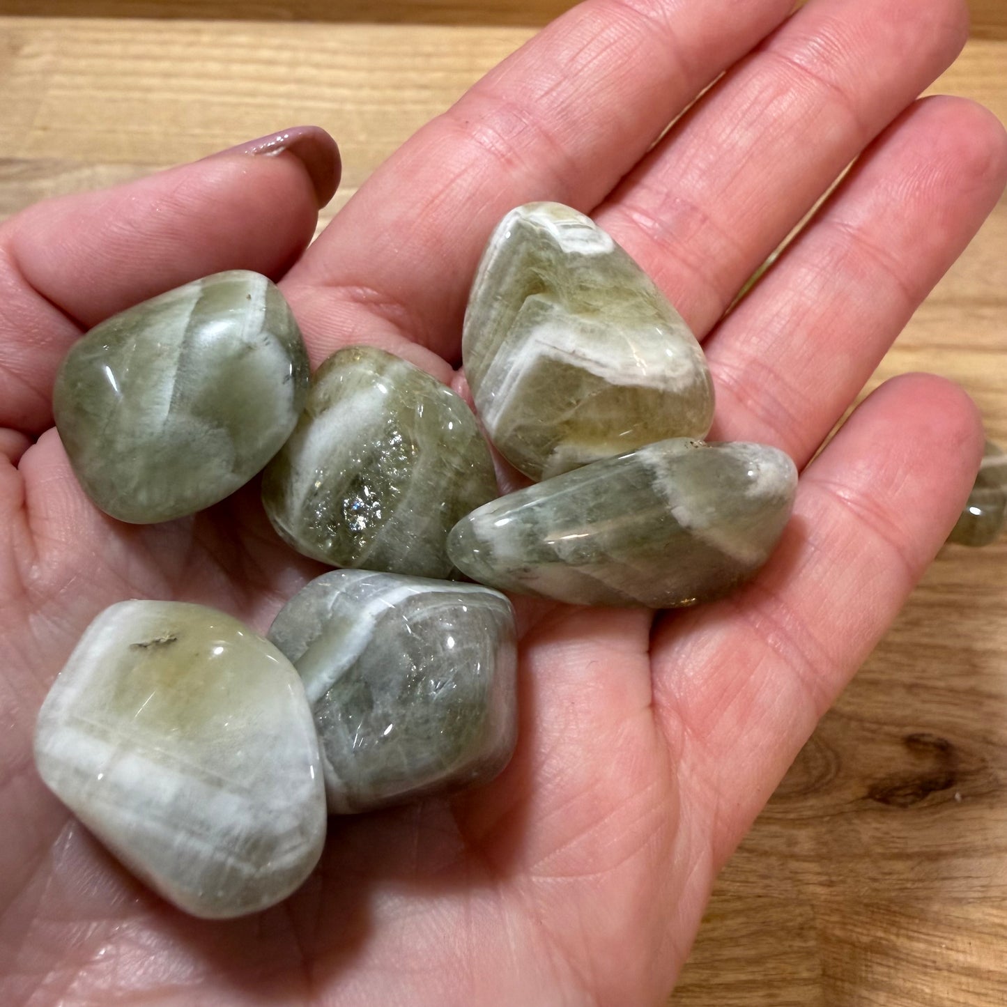 Prasiolite Tumblestones