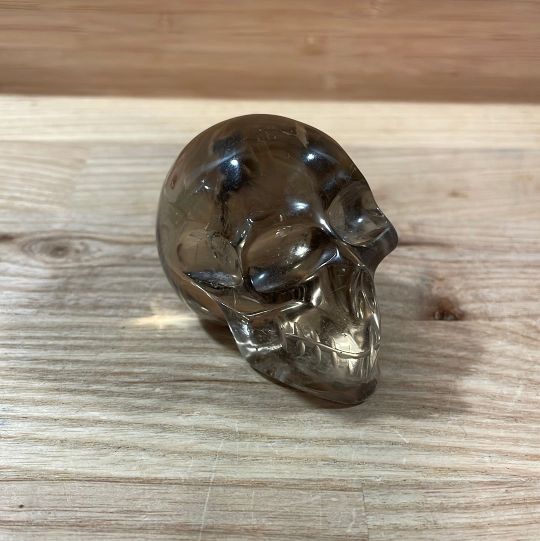 Smokey Quartz Skulls