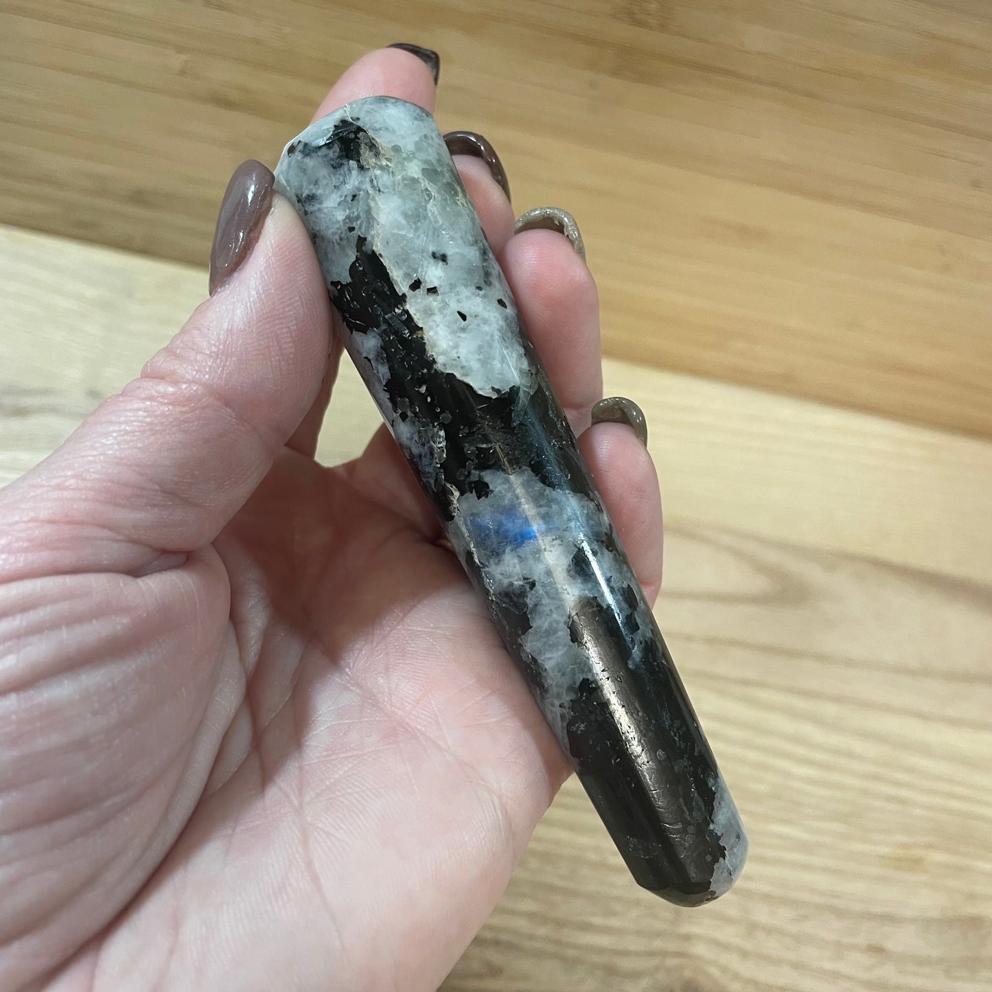 Rainbow Moonstone Wand