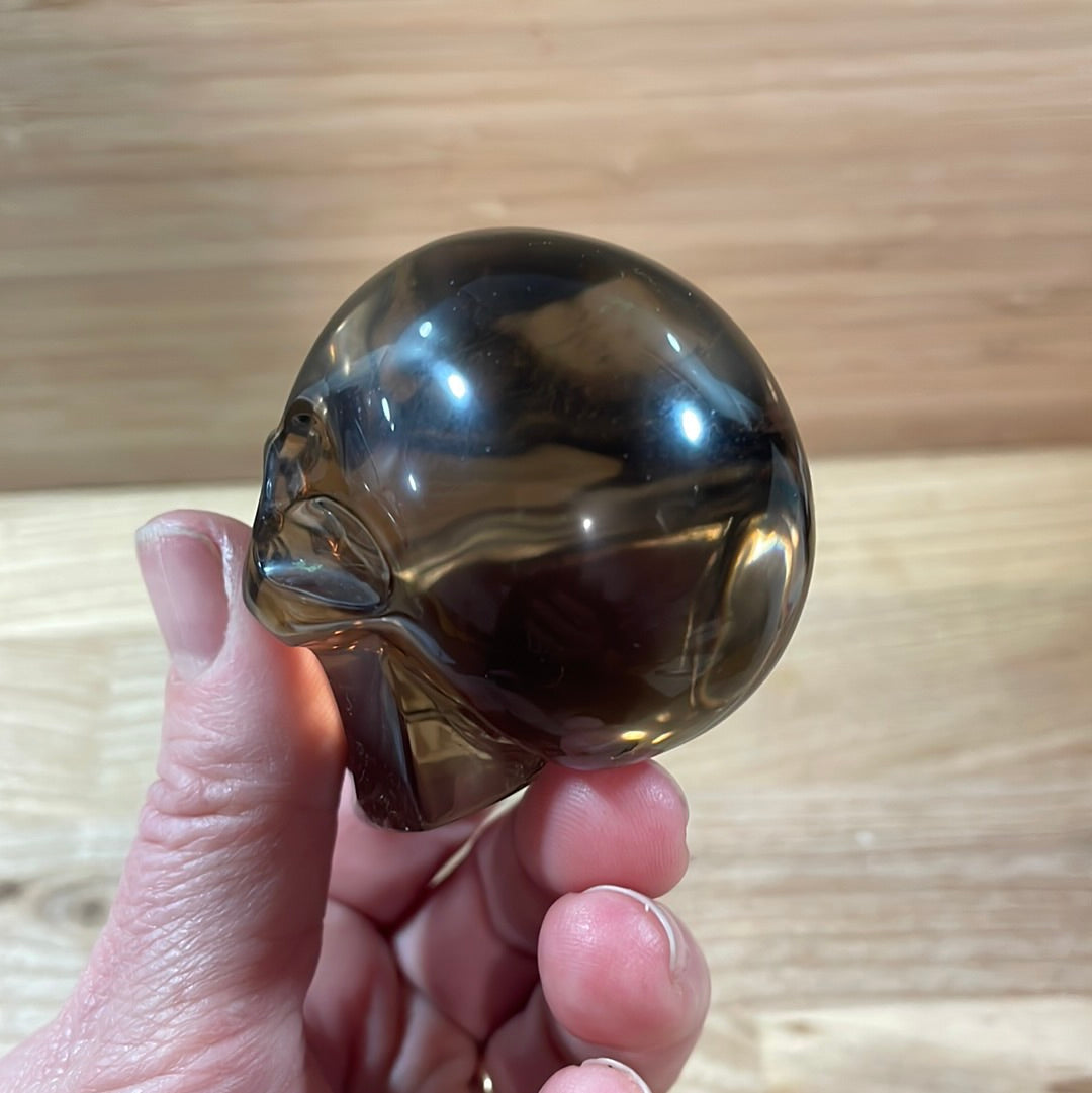 Smokey Quartz Skulls