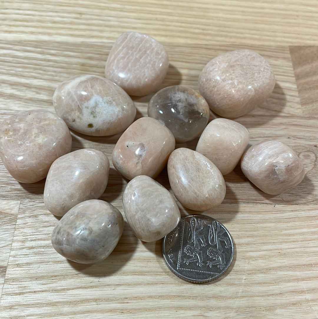 Peach Moonstone Tumblestone