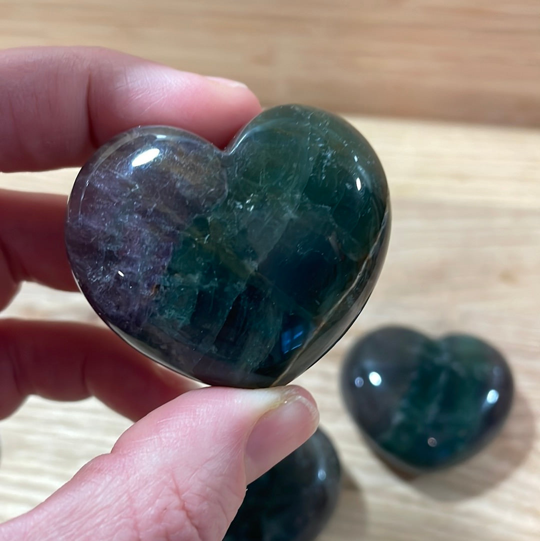 Fluorite Puffy Heart