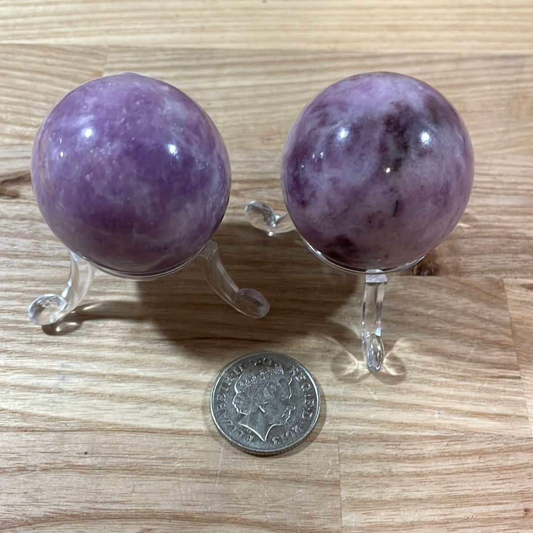 Lepidolite Sphere (Approx 40mm)