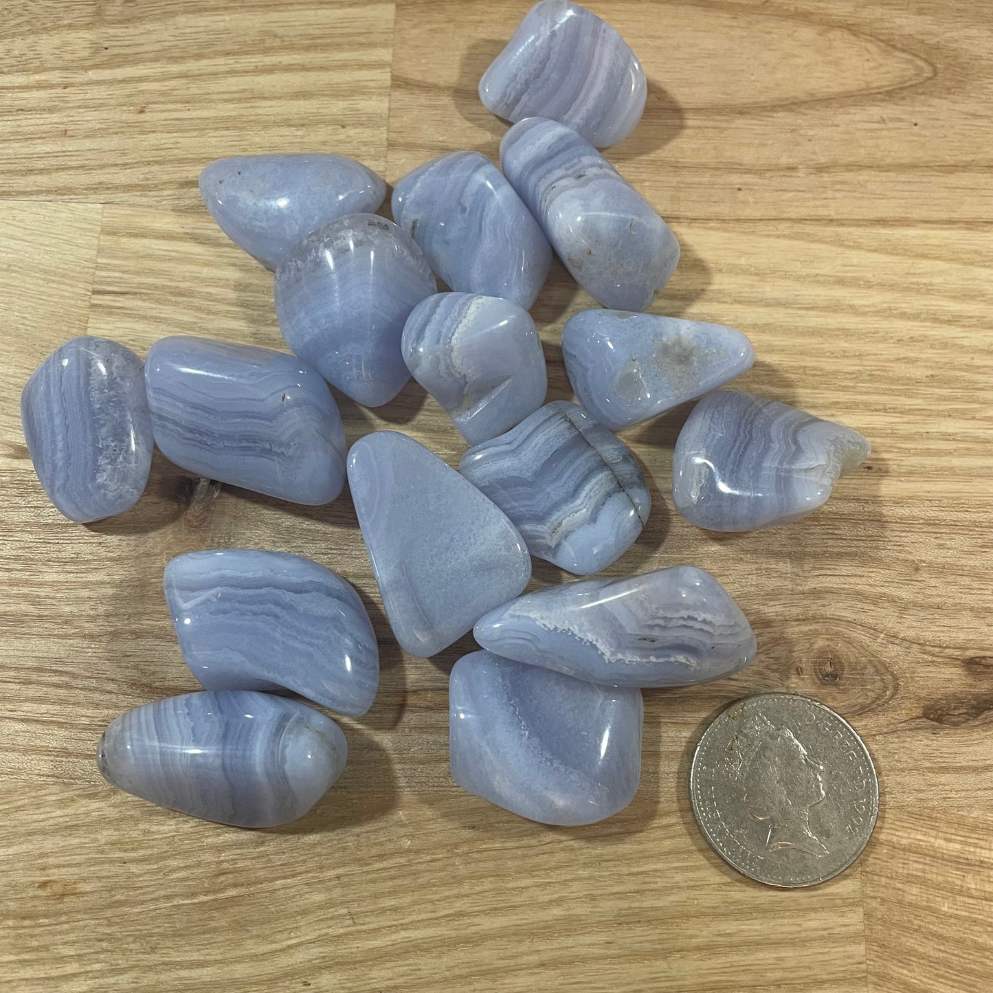 Blue Lace Agate Tumblestone