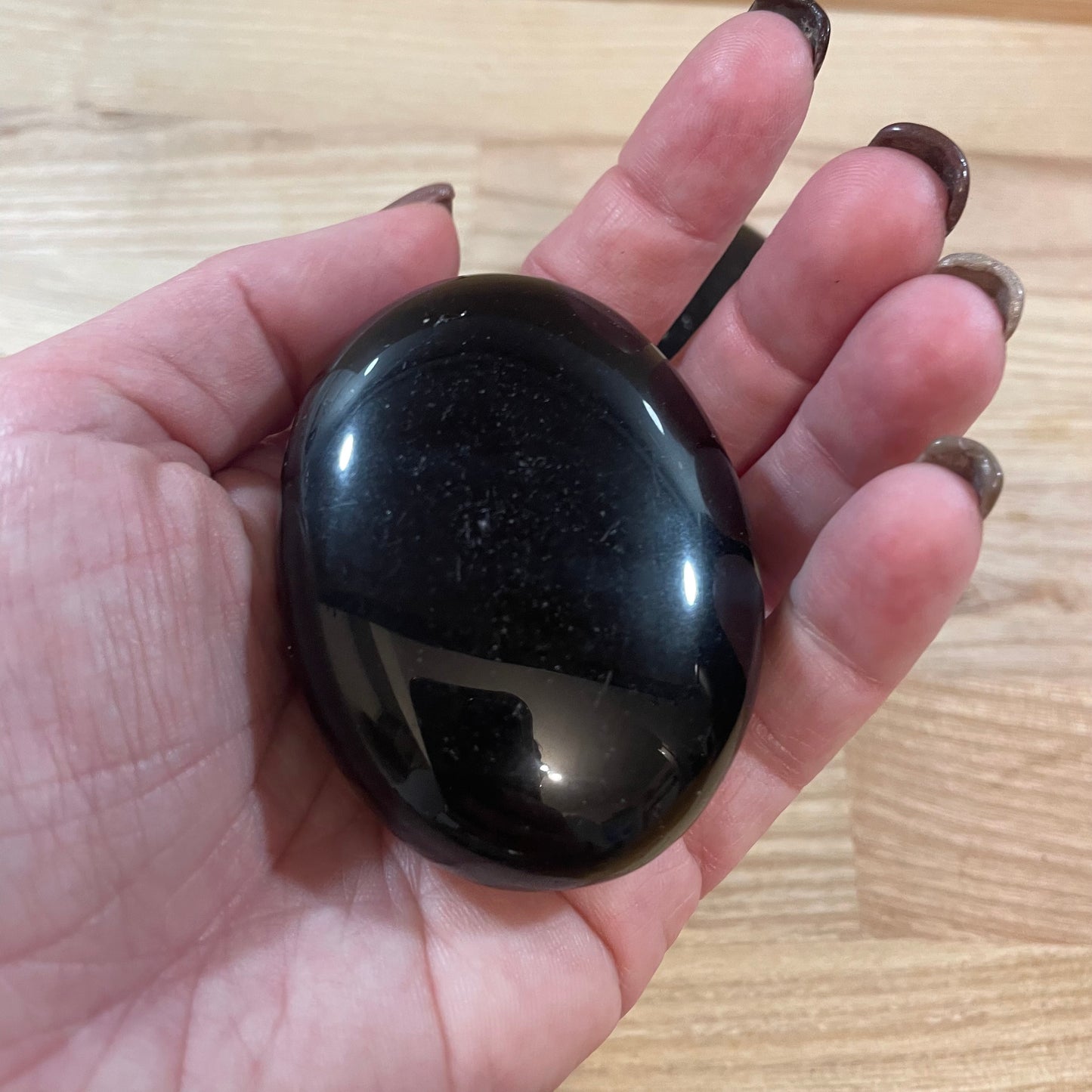 Black Obsidian Palmstone