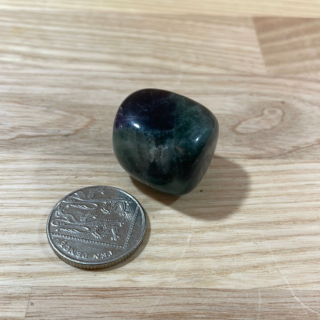Rainbow Fluorite ‘AA’ Grade Tumblestone