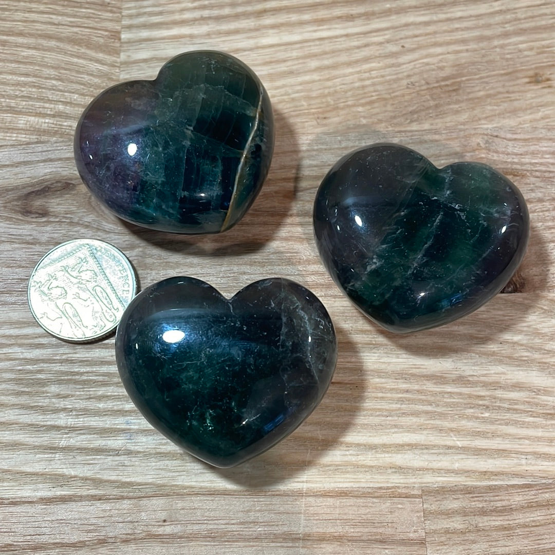 Fluorite Puffy Heart