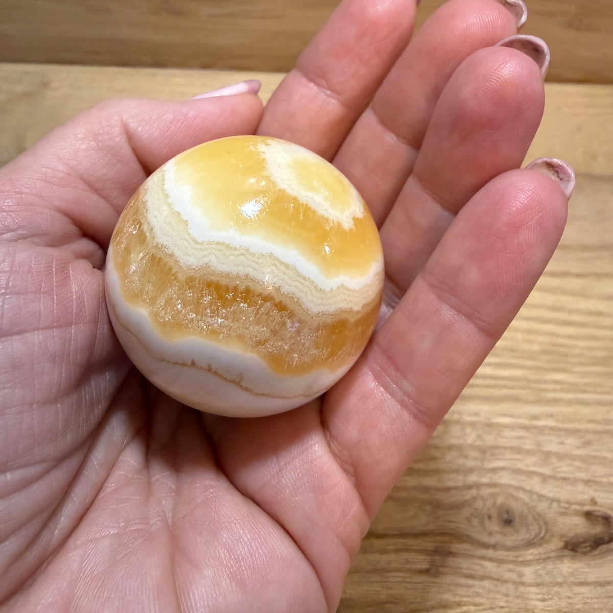Orange Calcite Spheres