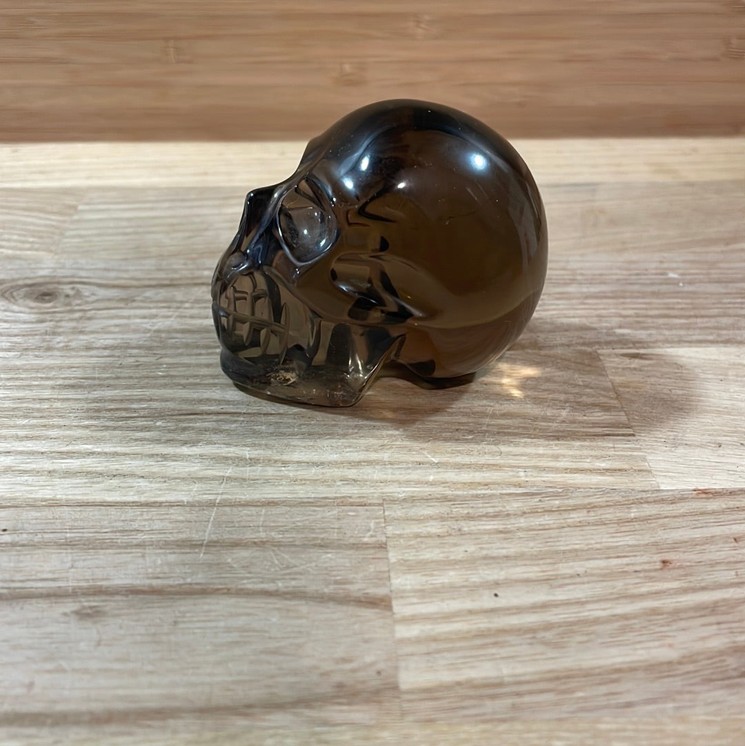 Smokey Quartz Skulls
