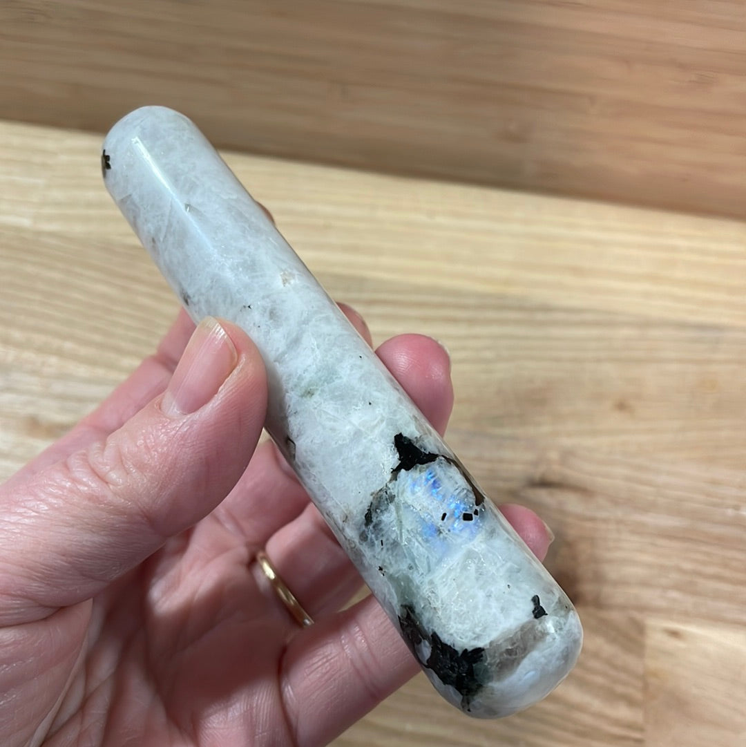 Rainbow Moonstone Wand