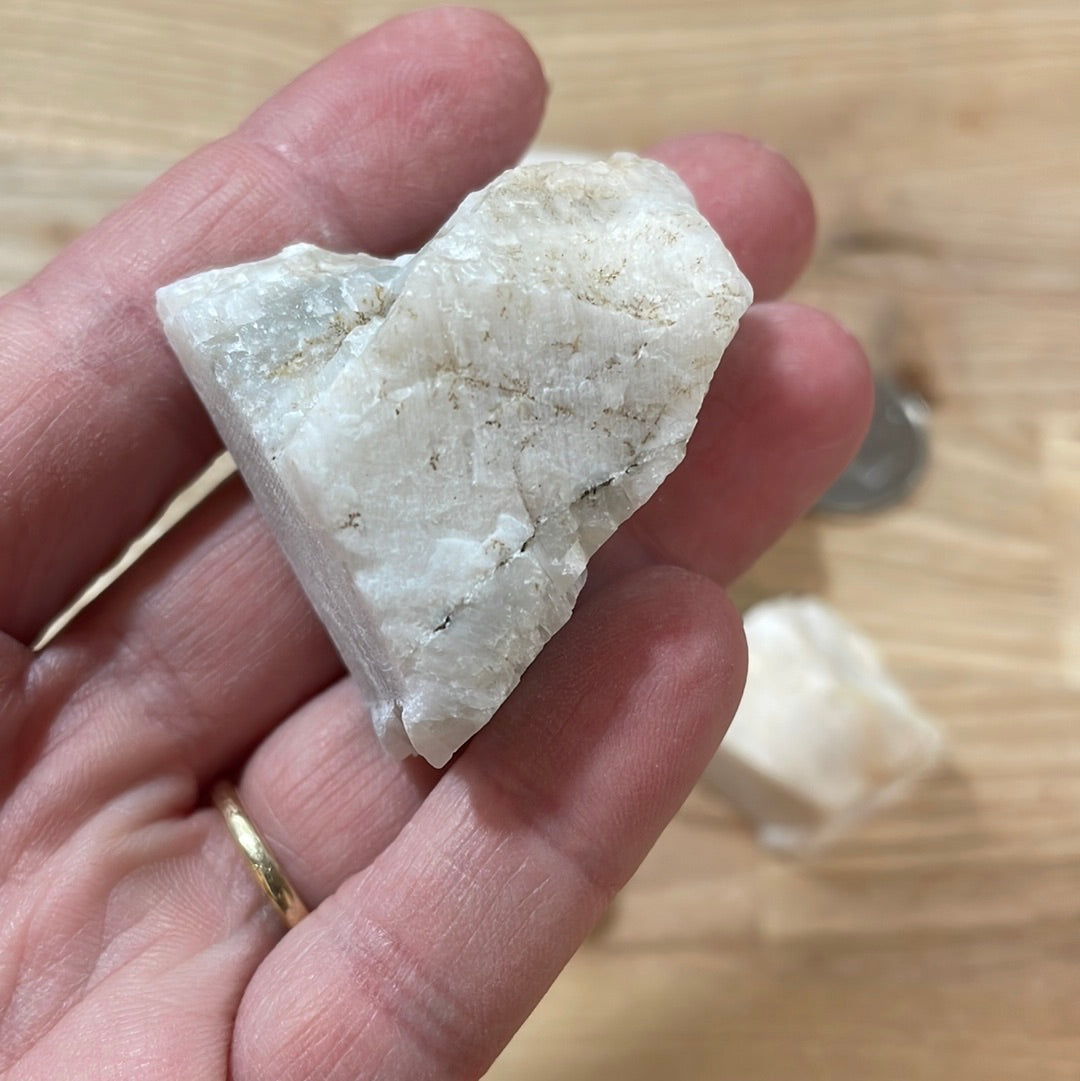 Rainbow Moonstone Raw Pieces