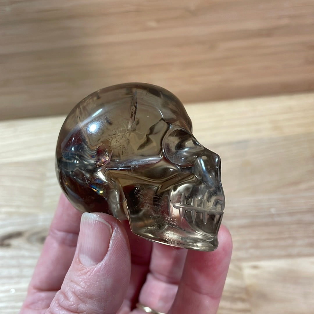 Smokey Quartz Skulls