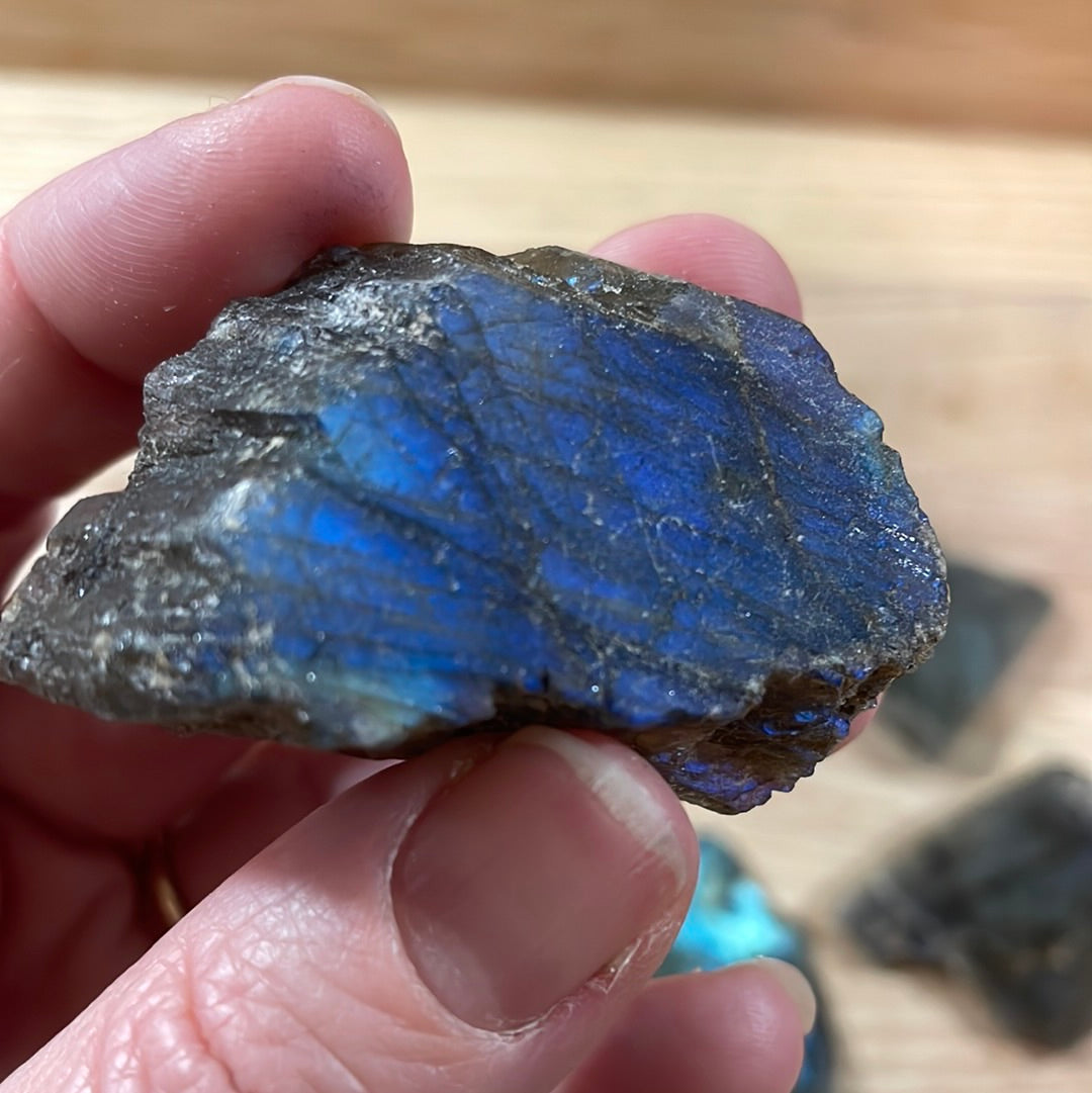 Labradorite - Raw with polished front