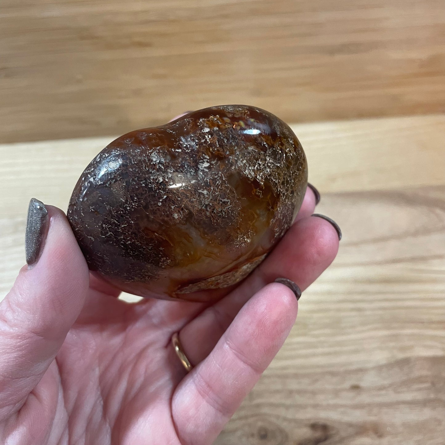 Carnelian Puffy Heart (Large)