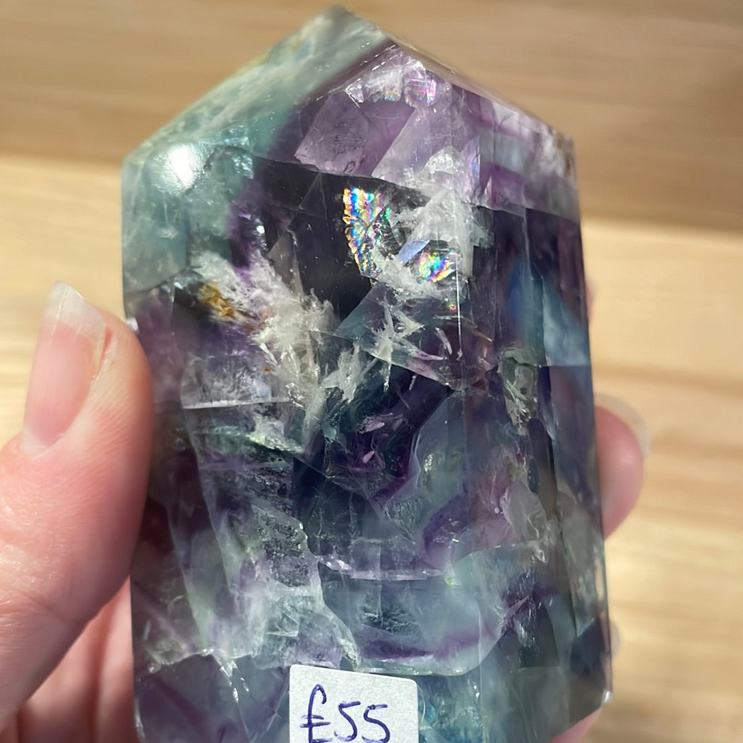 Feather Fluorite Points