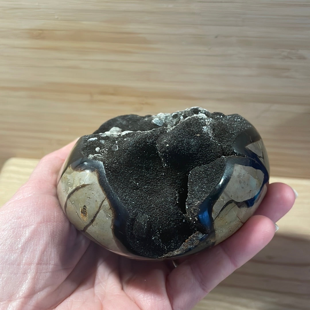 Septarian Raw & Polished Display Piece