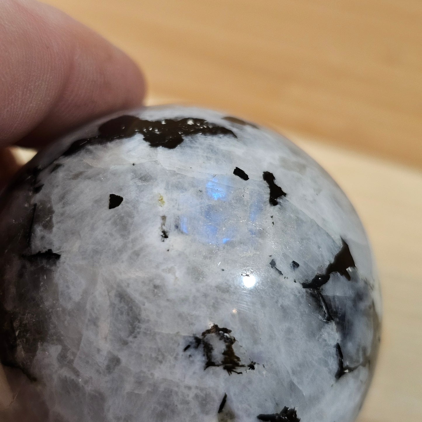 Rainbow Moonstone Spheres 55-60mm