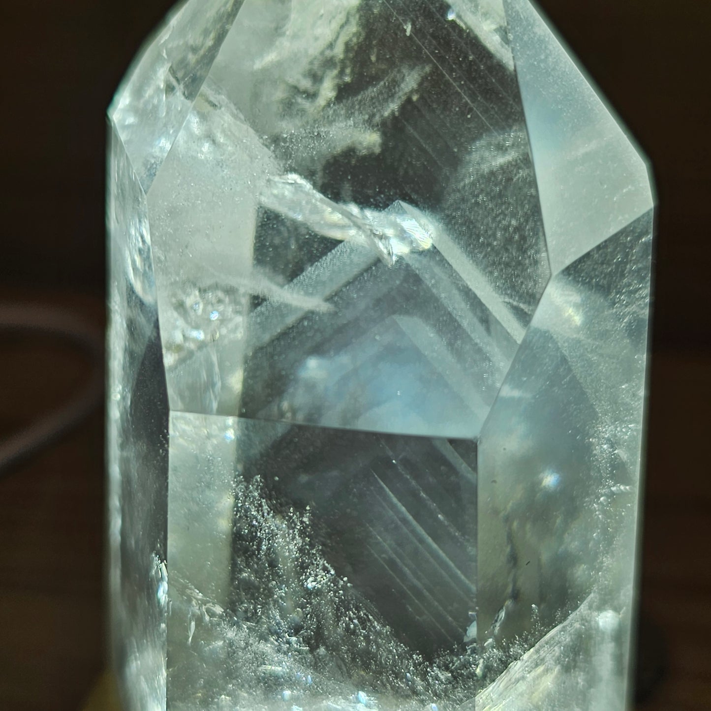 Clear Quartz Point with Multiple Phantoms