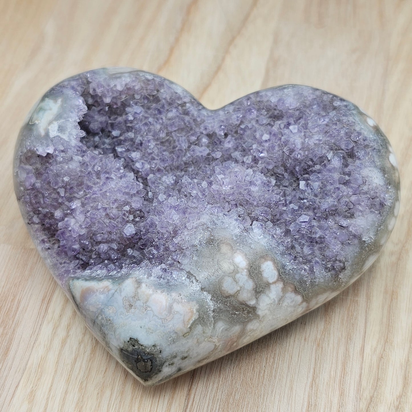 Amethyst Hearts Druzy
