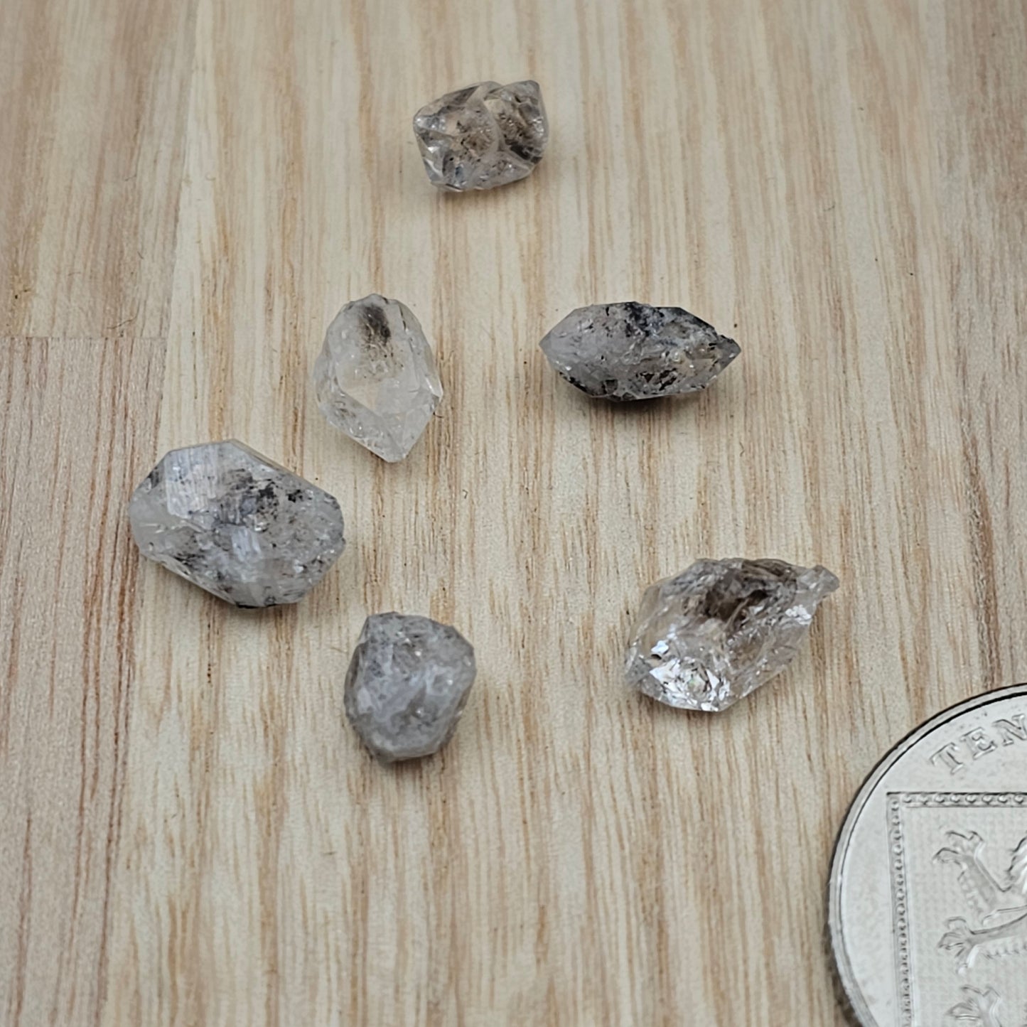 Smokey Fluorite Diamonds - Australia (UV)