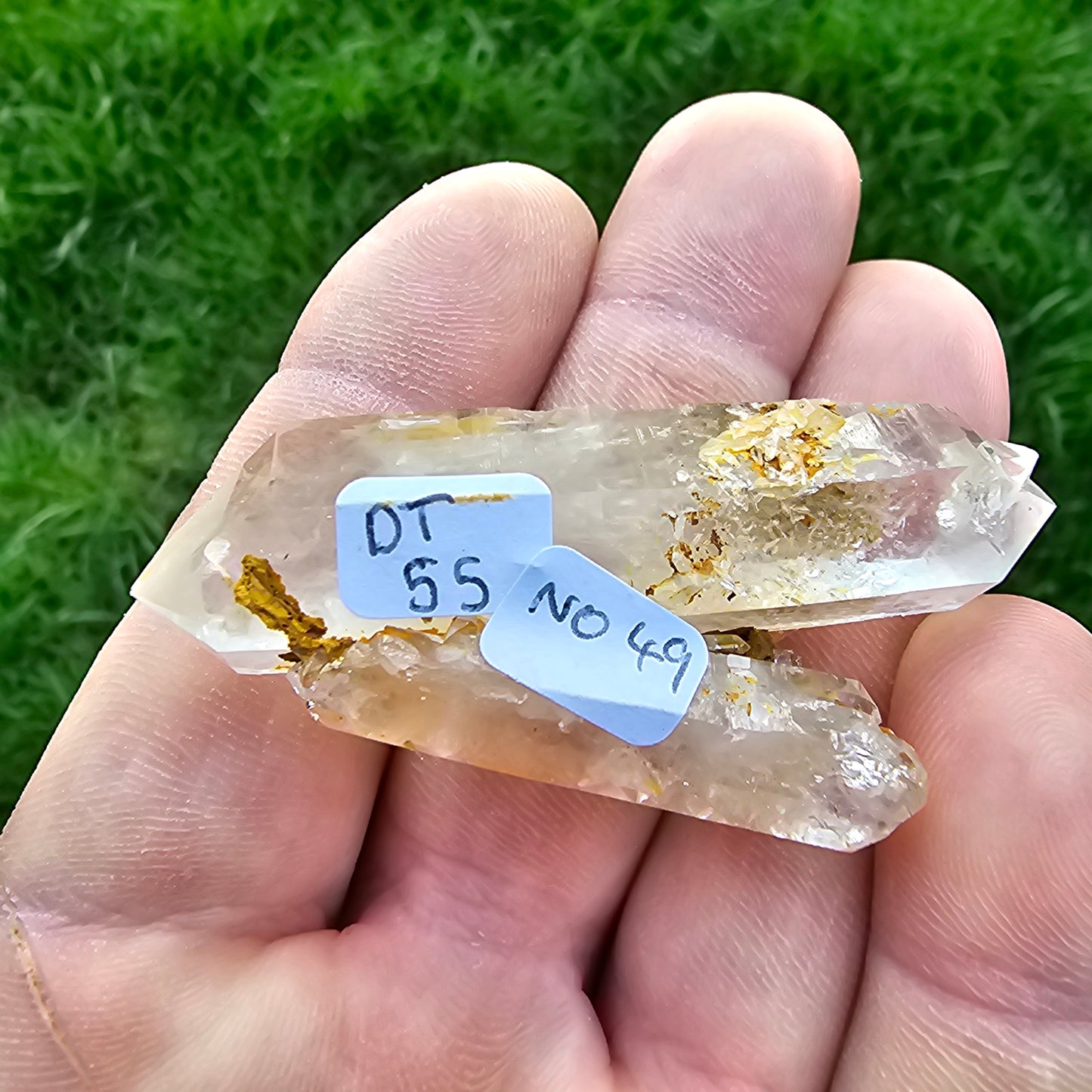 Blue Mist Lemurian Quartz Points