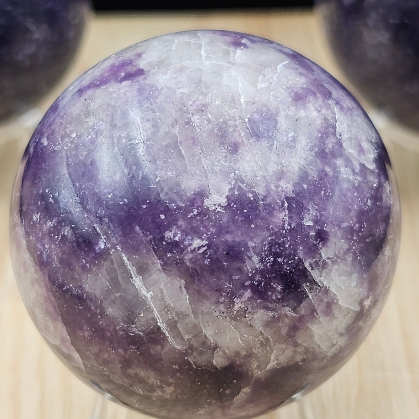 Lepidolite Spheres - A Grade