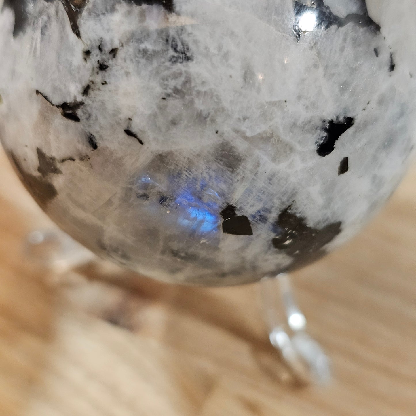 Rainbow Moonstone Spheres 55-60mm