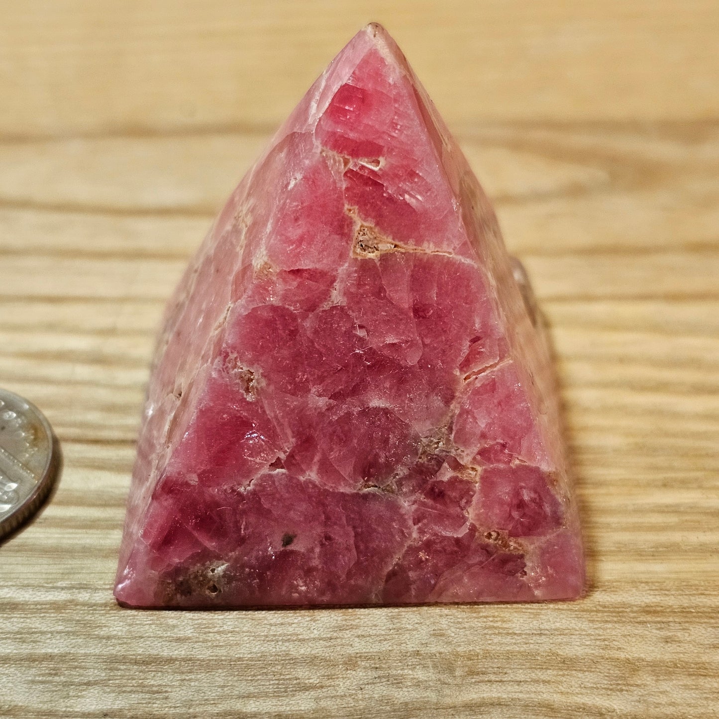 Rhodochrosite Pyramid A Grade