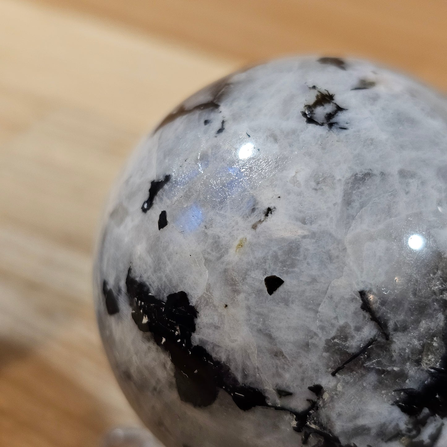 Rainbow Moonstone Spheres 55-60mm