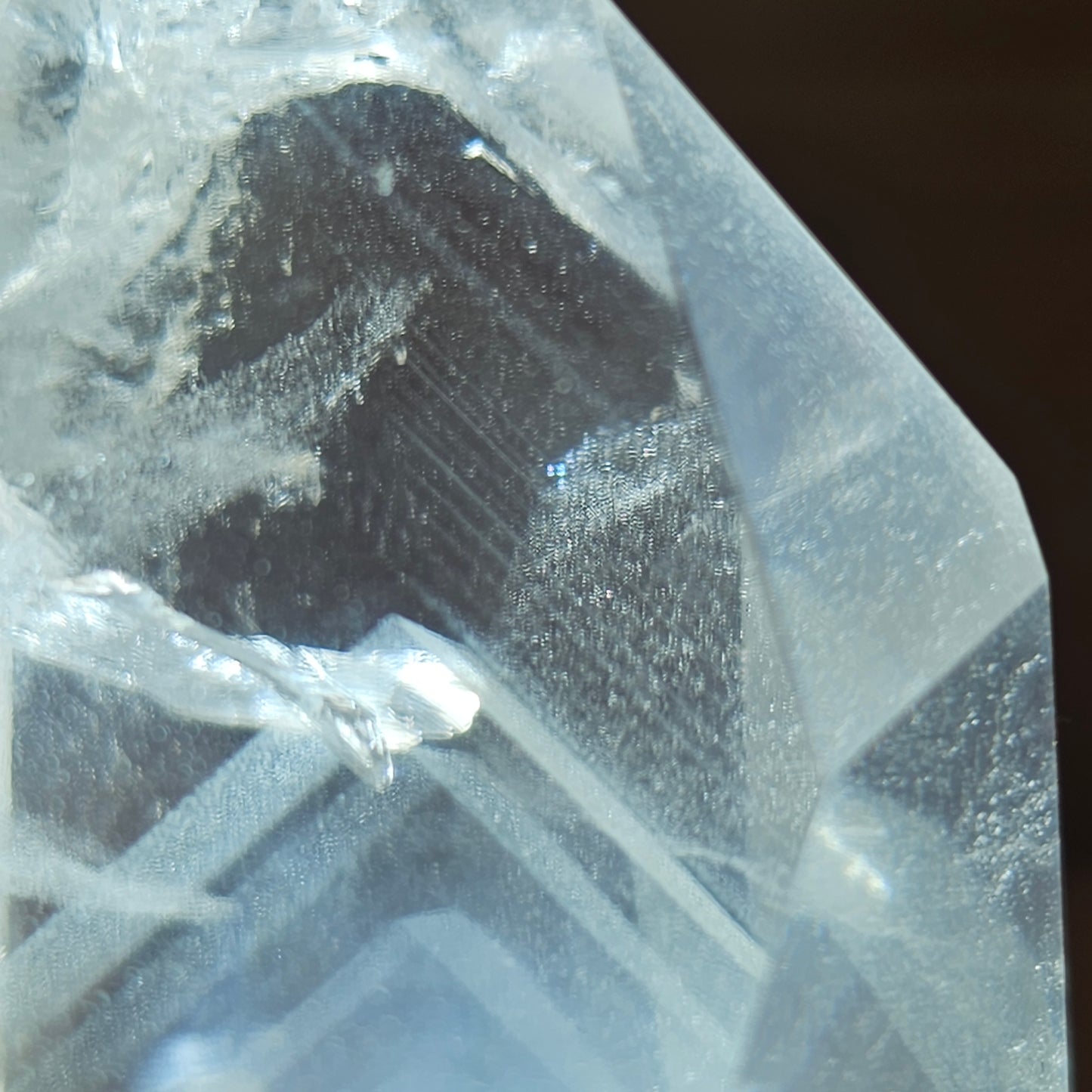 Clear Quartz Point with Multiple Phantoms