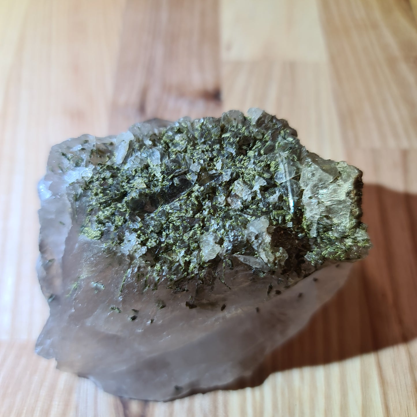 Epidote in Quartz