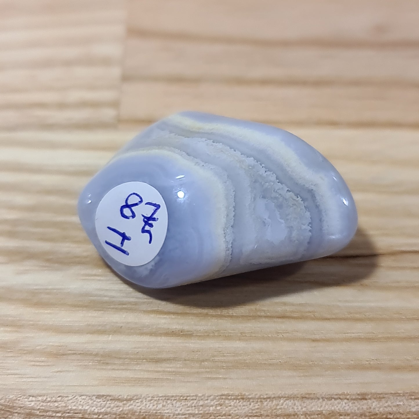 Blue Lace Agate Pebble I (i)