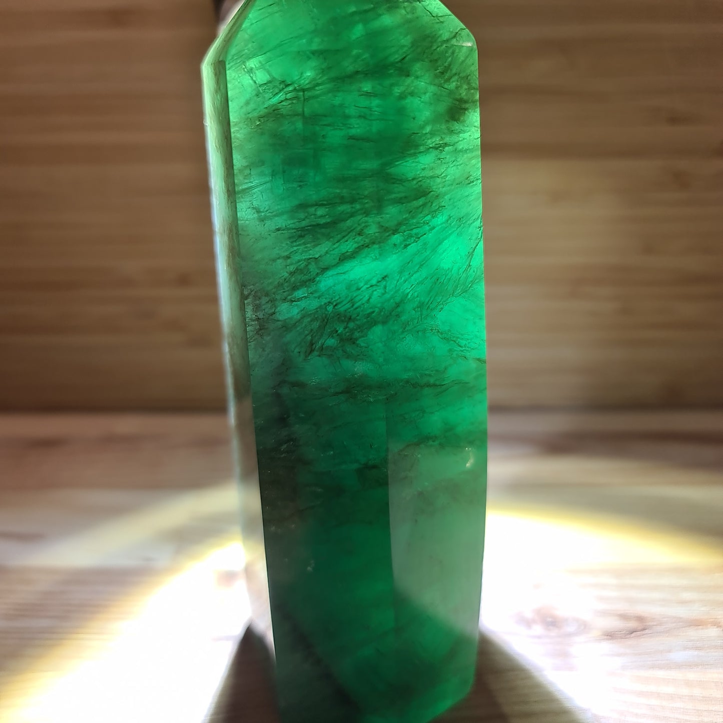 Green Fluorite Tower 16cm 1.05KG