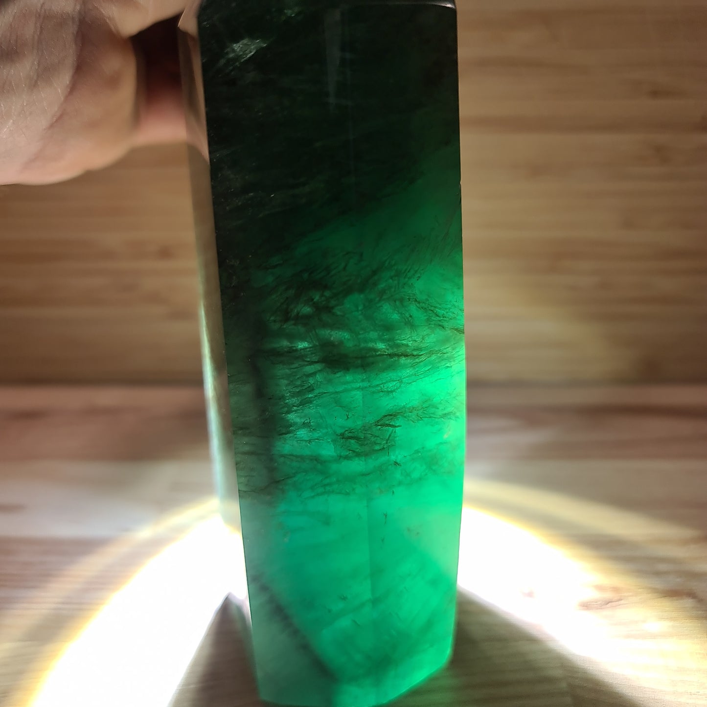 Green Fluorite Tower 16cm 1.05KG