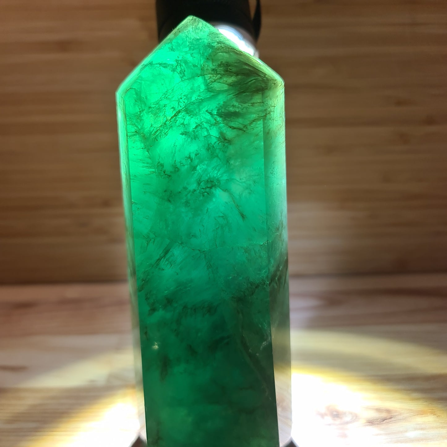 Green Fluorite Tower 16cm 1.05KG