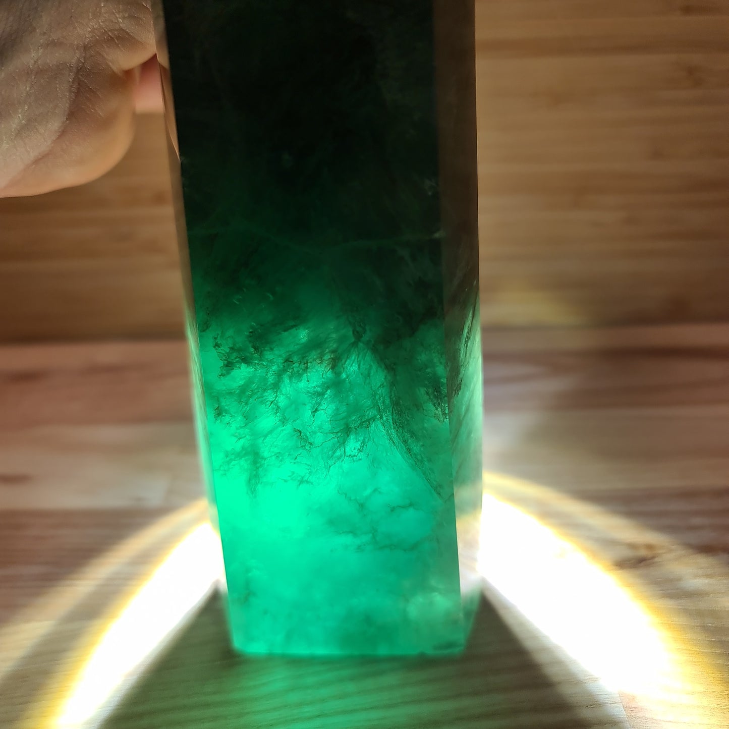 Green Fluorite Tower 16cm 1.05KG