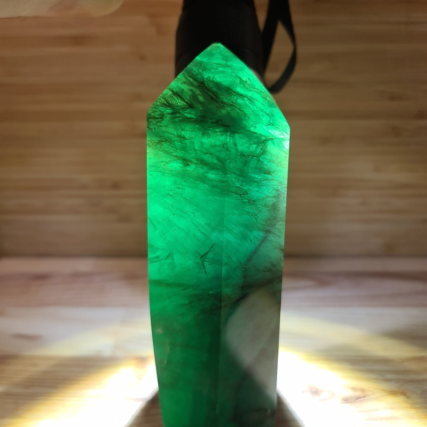 Green Fluorite Tower 16cm 1.05KG