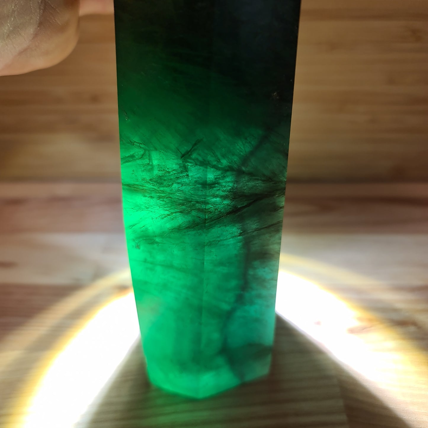 Green Fluorite Tower 16cm 1.05KG