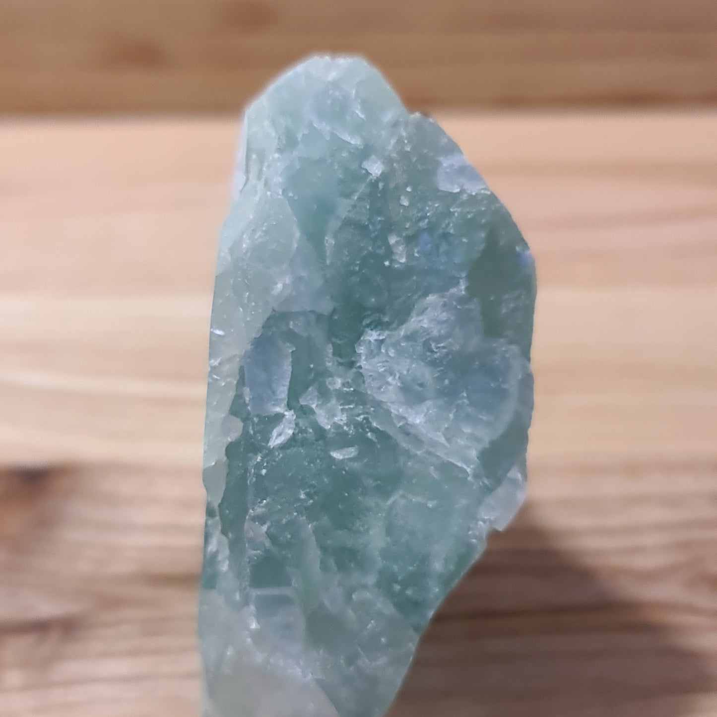 Green Fluorite Cut & Polished face