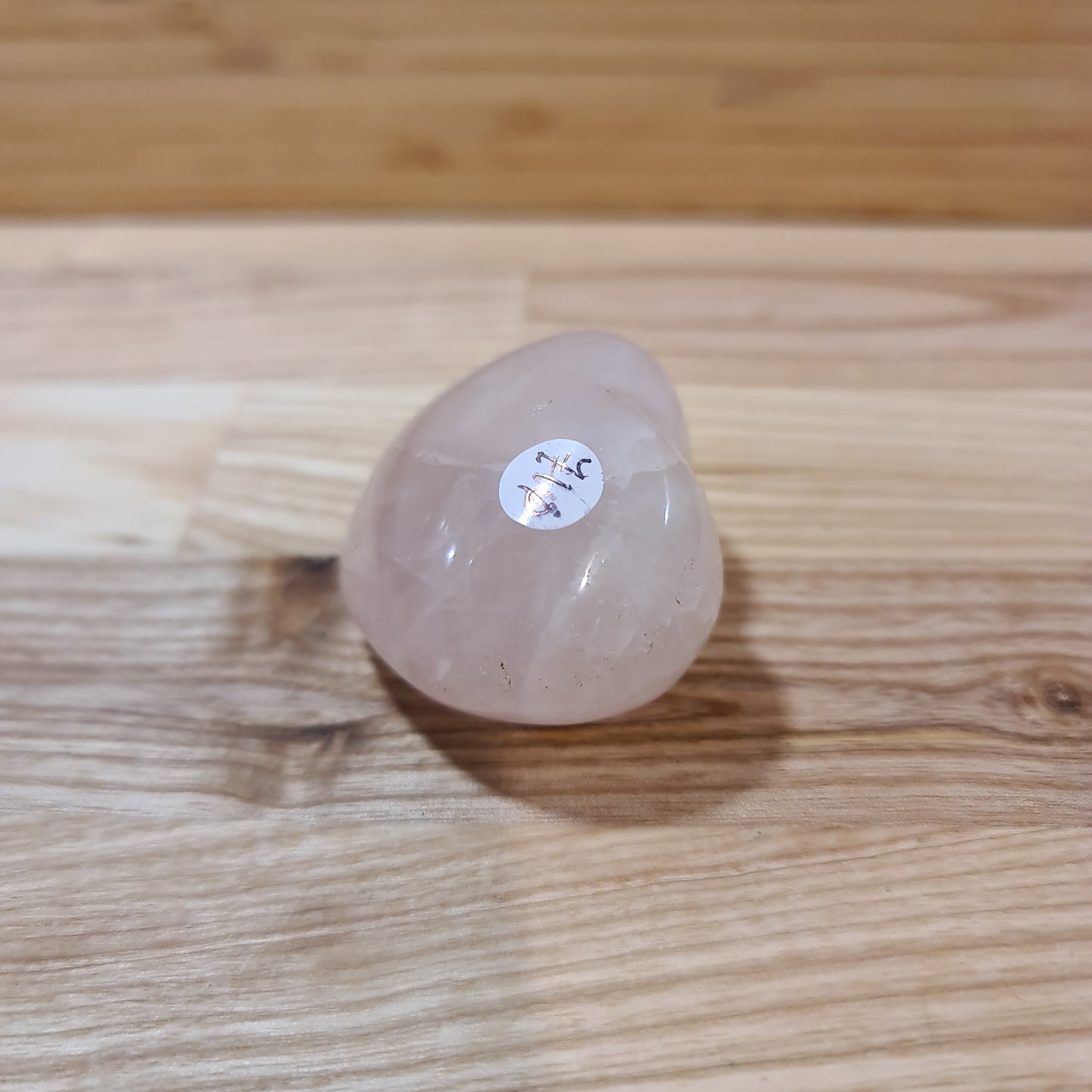 Rose Quartz Puffy Heart