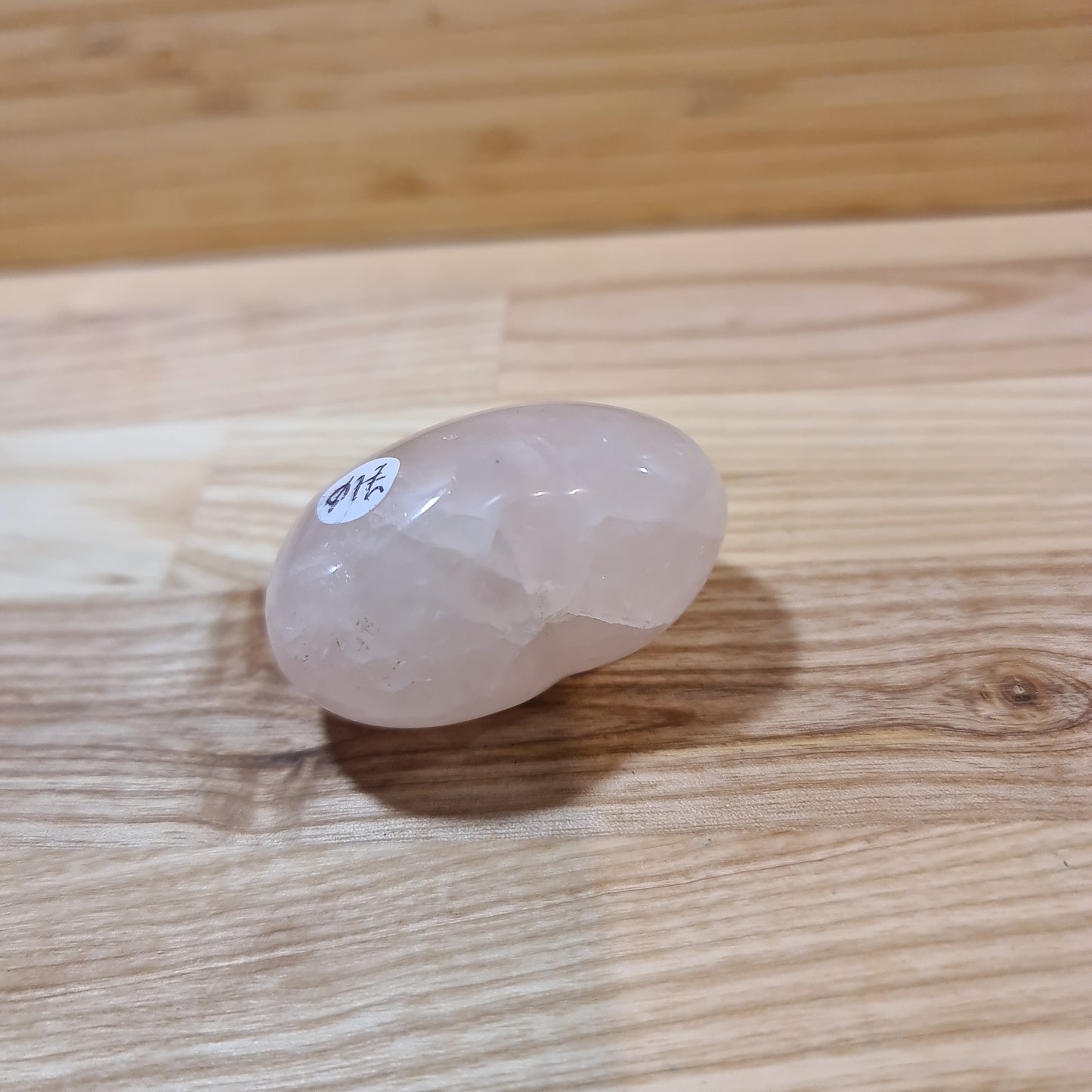 Rose Quartz Puffy Heart