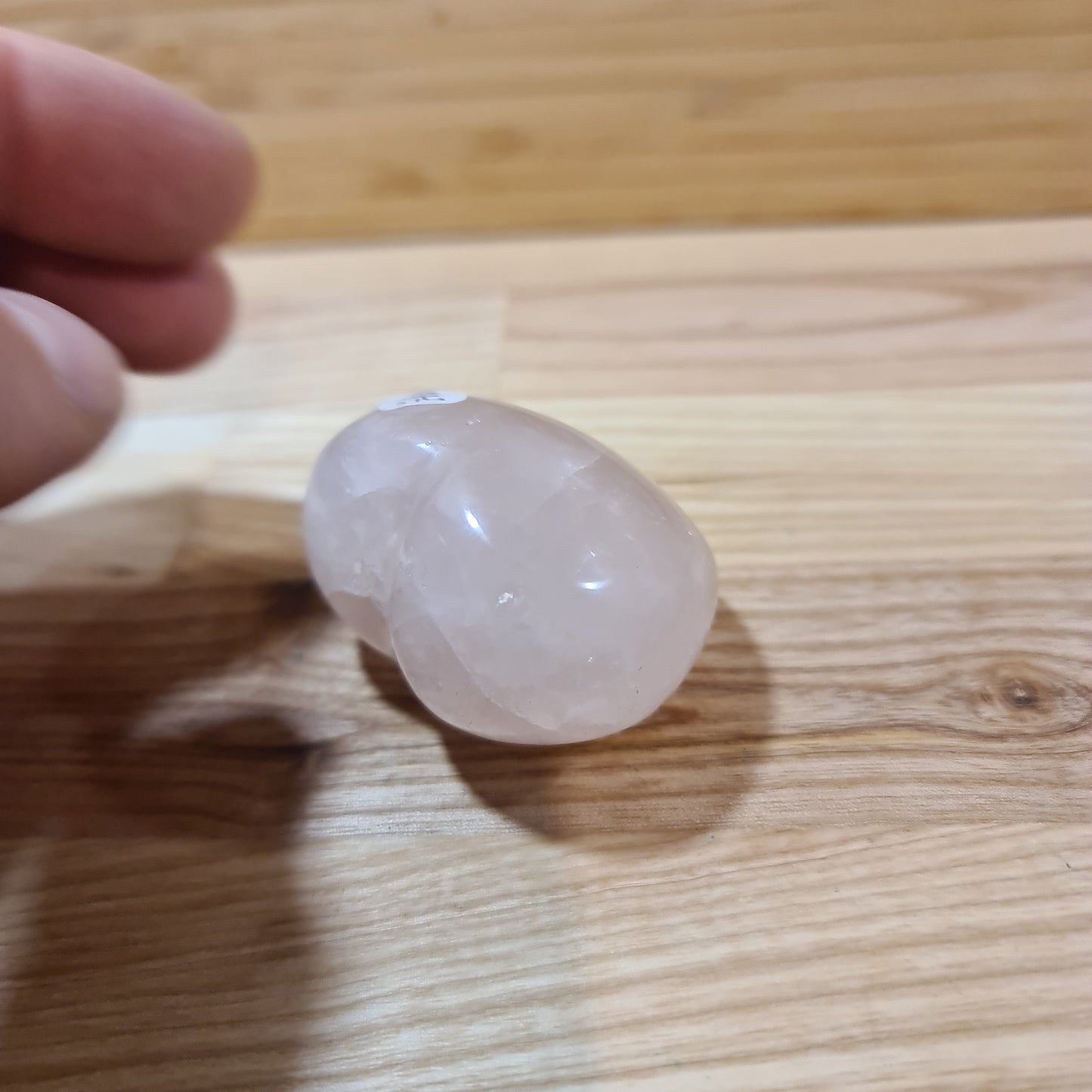 Rose Quartz Puffy Heart