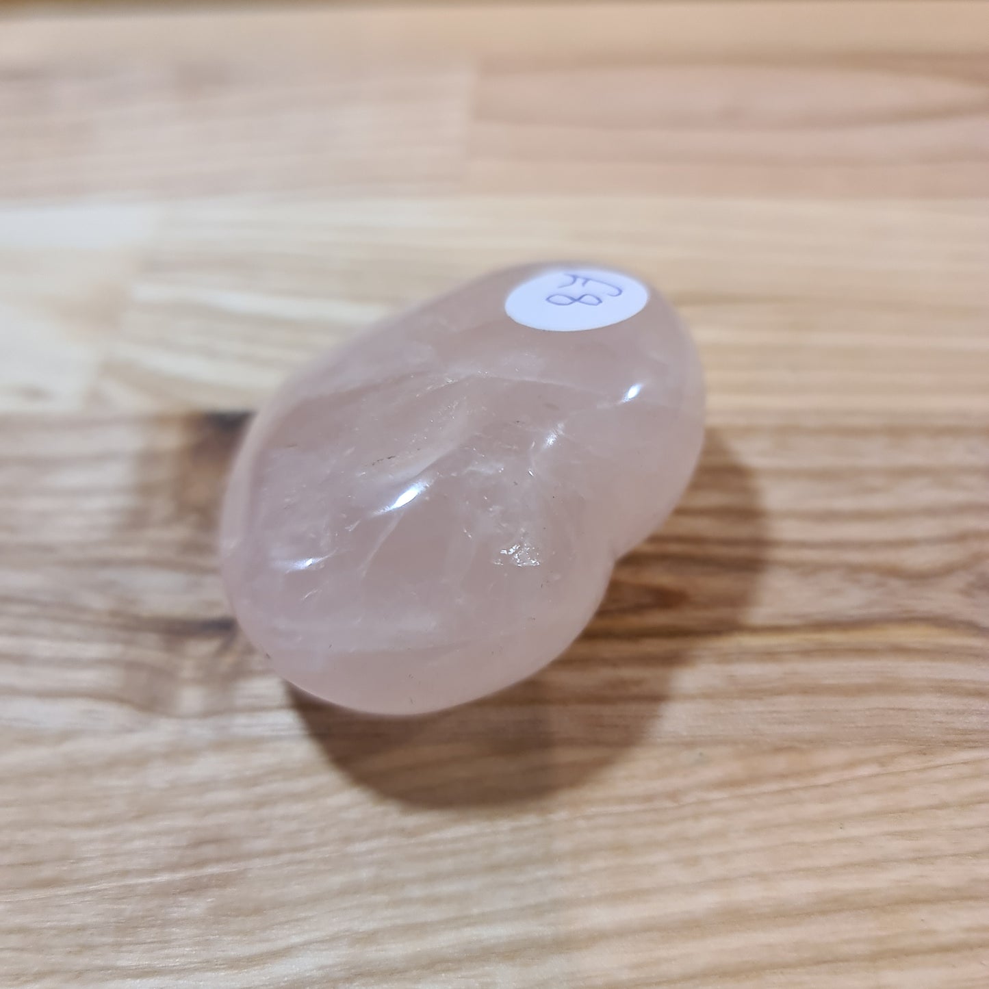 Rose Quartz Puffy Heart