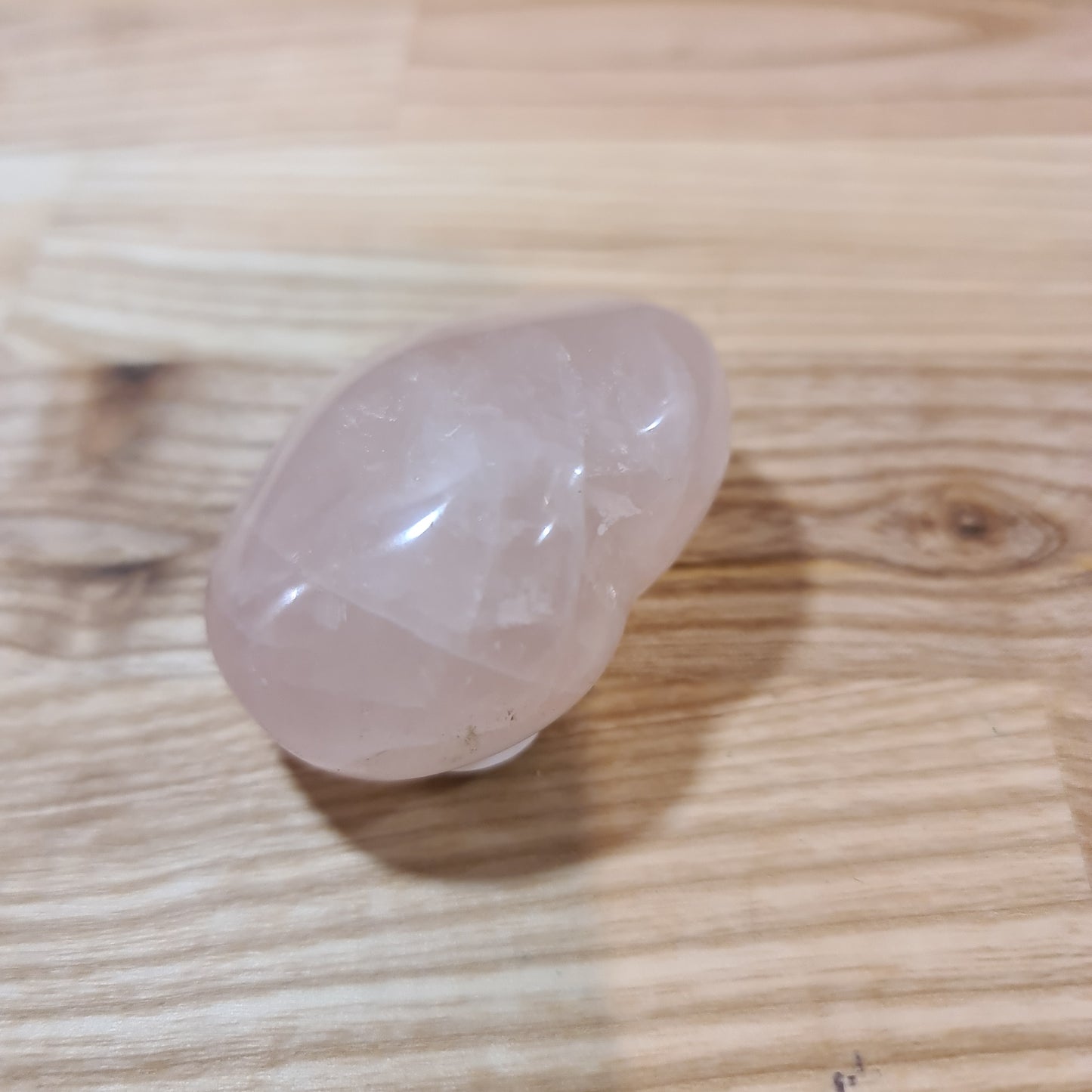 Rose Quartz Puffy Heart