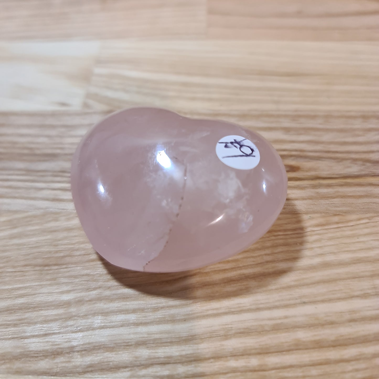 Rose Quartz Puffy Heart