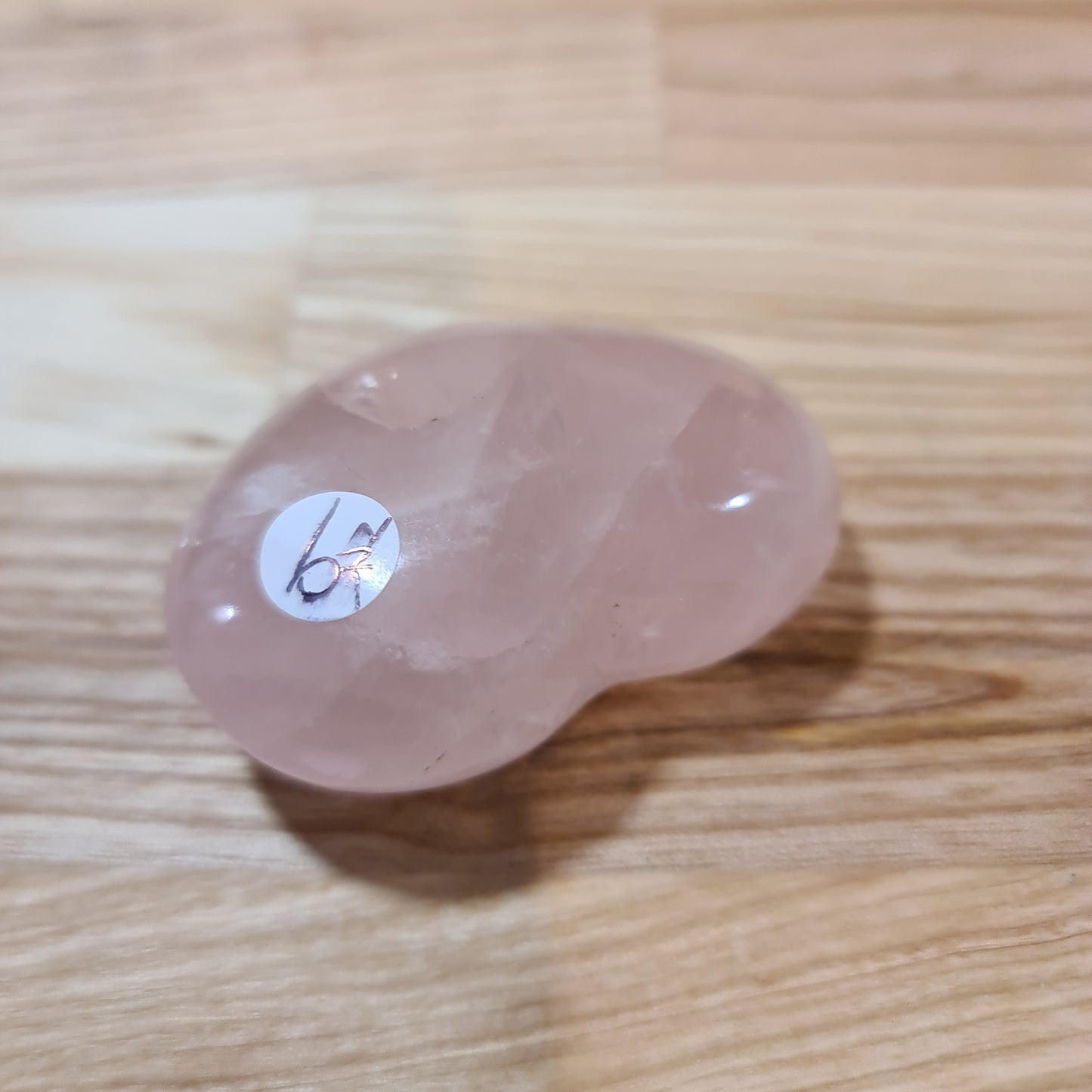 Rose Quartz Puffy Heart